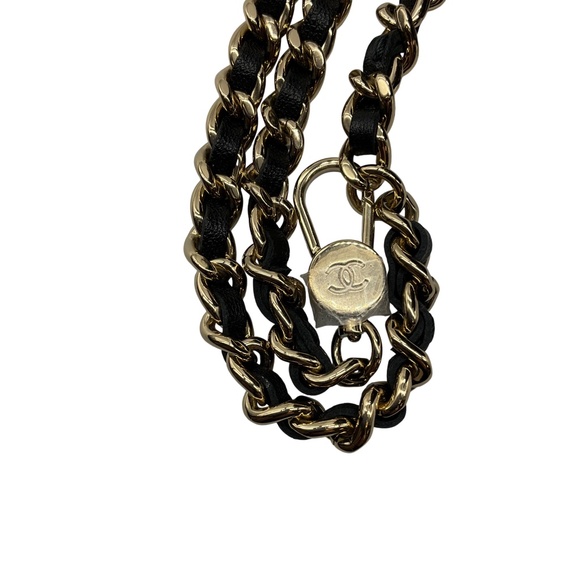 CHANEL NAVY MULTI CLASSIC CC CHAIN POCKET CC LOGO PRINTED QUILTED FABRIC MINI BA - Picture 12 of 16